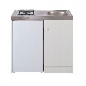 Cuisinette L100cm blanc a gaz