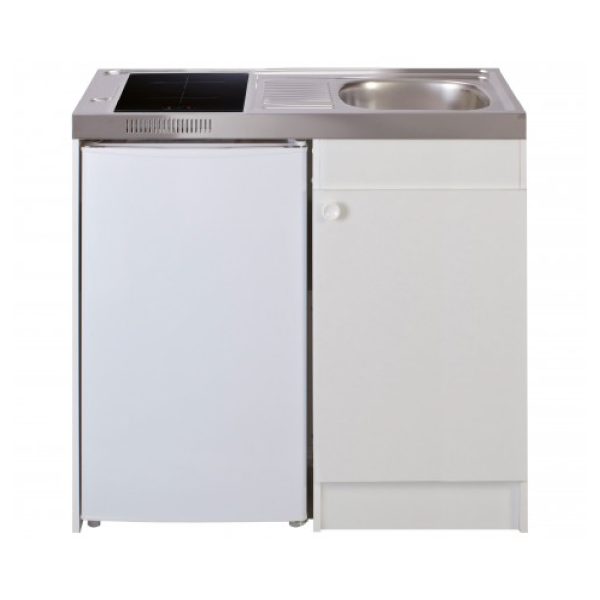 Le design compact et élégant de cette cuisinette en fait un choix idéal pour ceux qui cherchent à maximiser l'utilisation de l'espace dans leur cuisine. Les matériaux de qualité supérieure utilisés pour la construction de cette cuisinette garantissent sa longévité et sa robustesse, ainsi que sa facilité d'entretien.