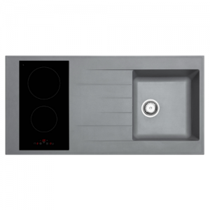 Dessus cuisinette en composite gris