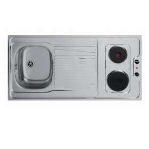 Dessus de cuisinette en inox cuisson a gaz